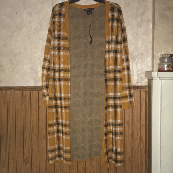 Black,white & butterscotch trendy threads skirt set (3X) - Picture 4 of 7